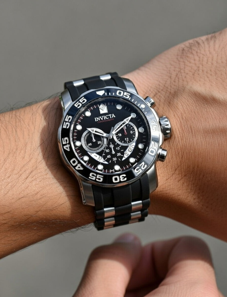 Invicta M16 Men's Watch - 48mm, Blue - Black Silver Gun Metal