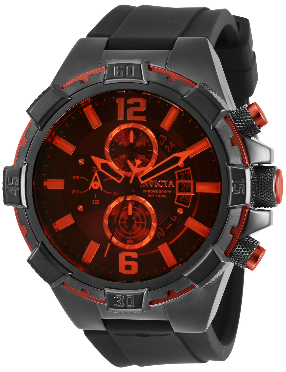Invicta Aviator Men's Watch - 50.5mm, Black