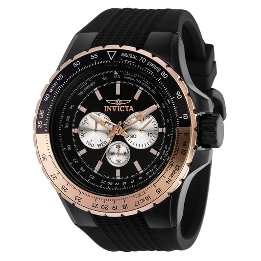 Invicta PILOT Men's Watch - 50mm, Rose Gold, Black Gun Metal