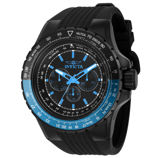 Invicta PILOT Men's Watch - 50mm, Blue - Black Gun Metal