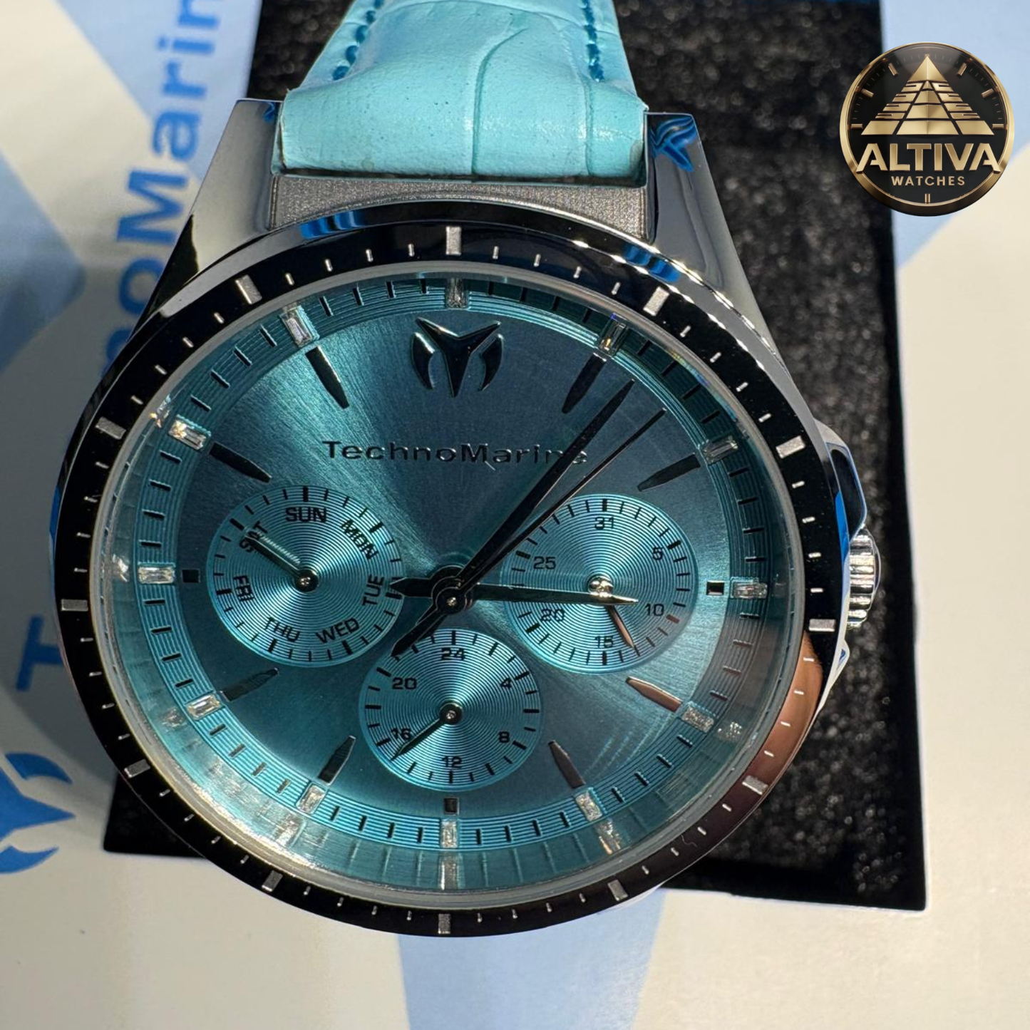 TechnoMarine Saphire Women's - 36mm, Aqua Blue