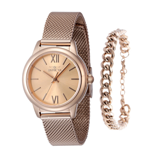 Invicta Angel Women's Watch - 30mm, Rose Gold With Bracelet Set