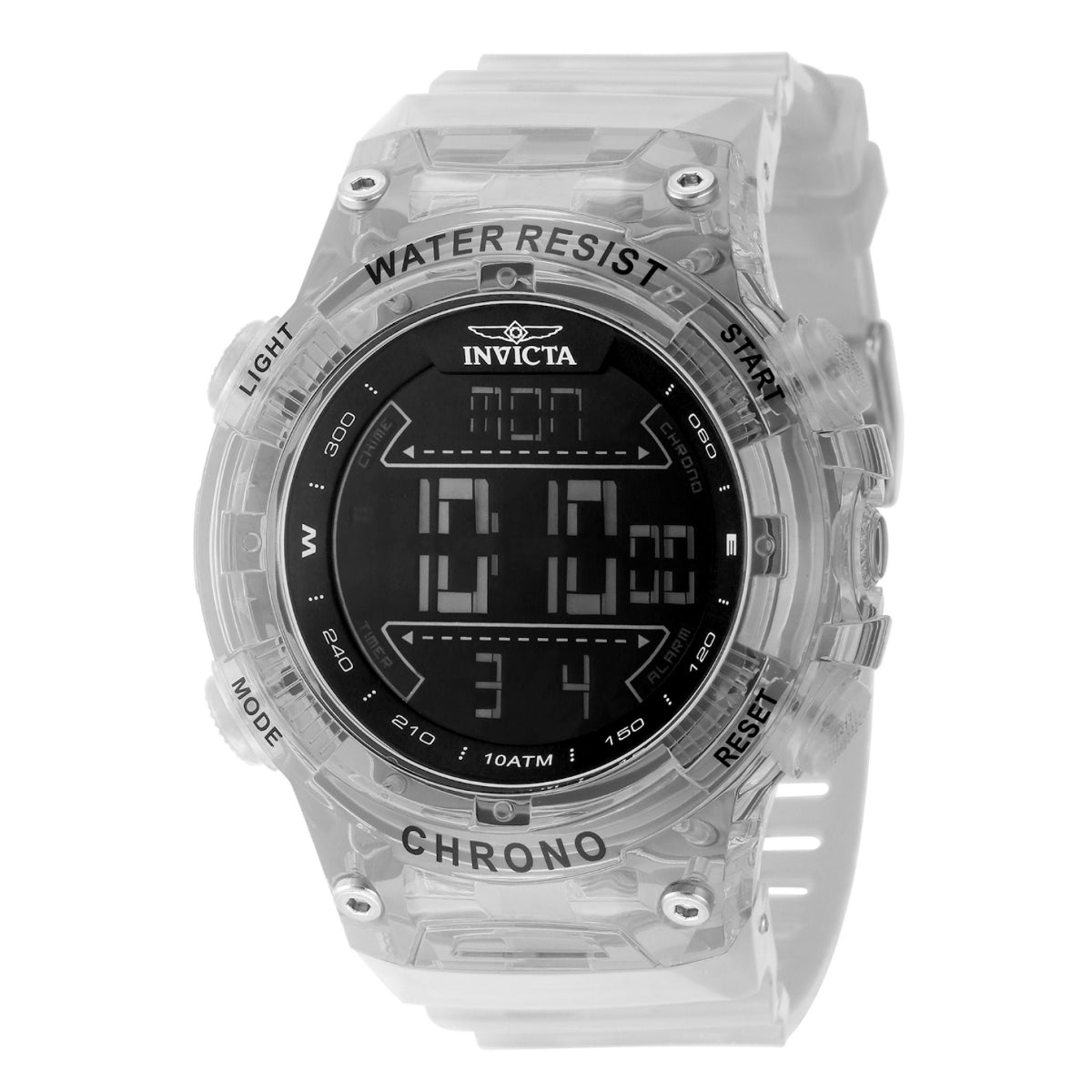 Invicta Racing F1 Digital UNISEX Watch - 52mm, Transparent Diamond