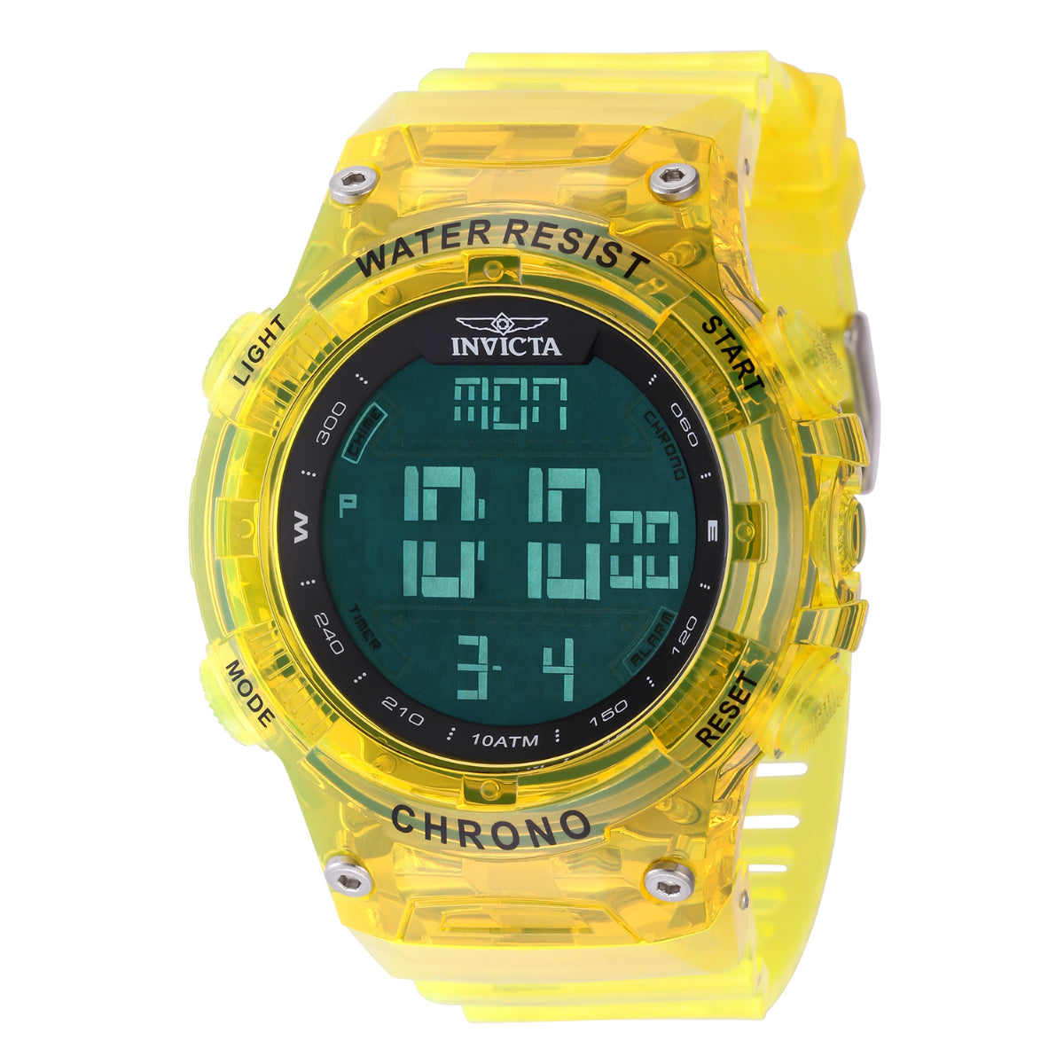 Invicta Racing F1 Digital UNISEX Watch - 52mm, Transparent, Sun Beach
