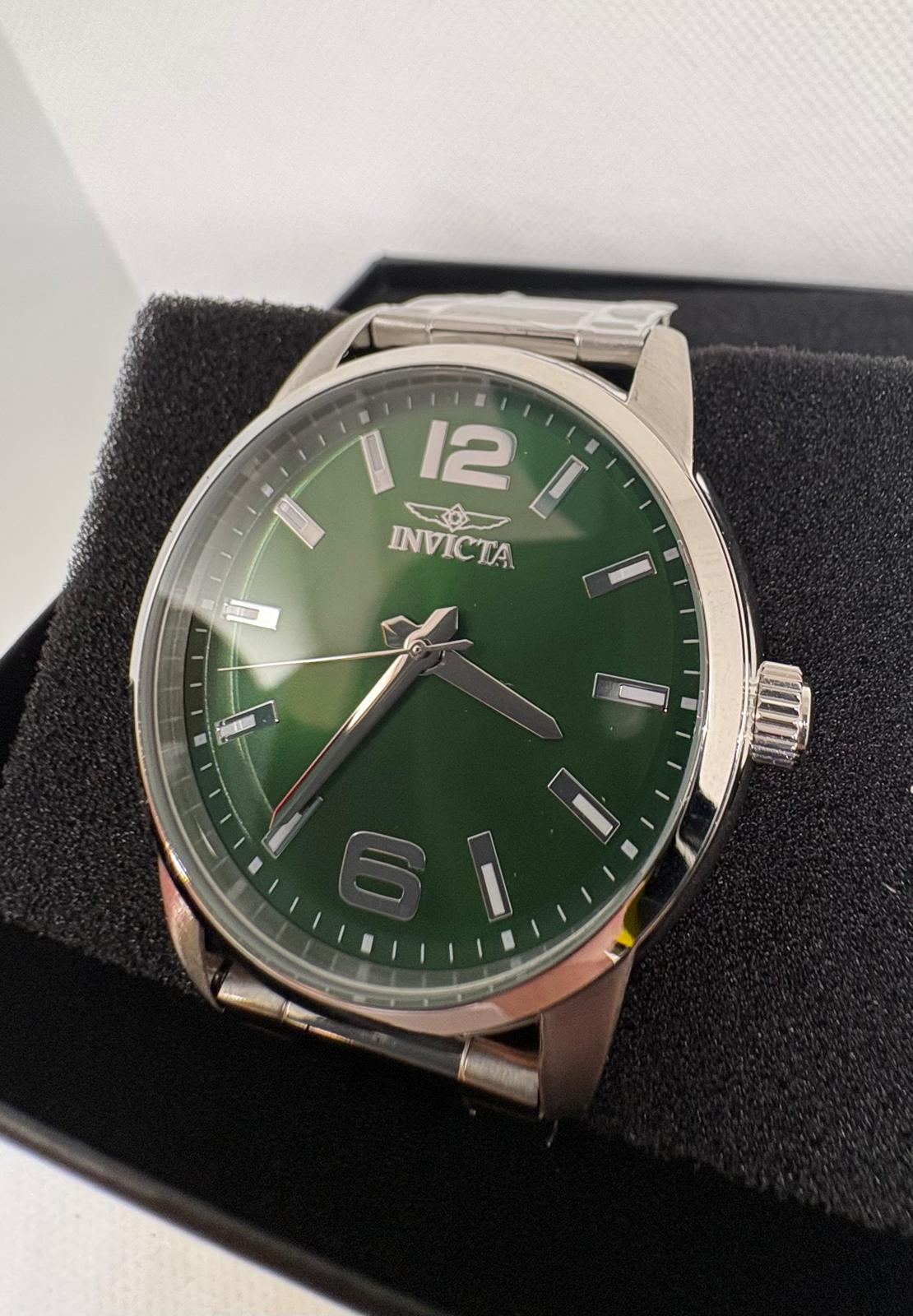 Invicta Elegance Men's- Unisex Watch - 43mm, Steel Green